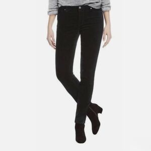 Buffalo  David Bitton Mid-rise Black Velvet Stretch Skinny Pants Size 8/29